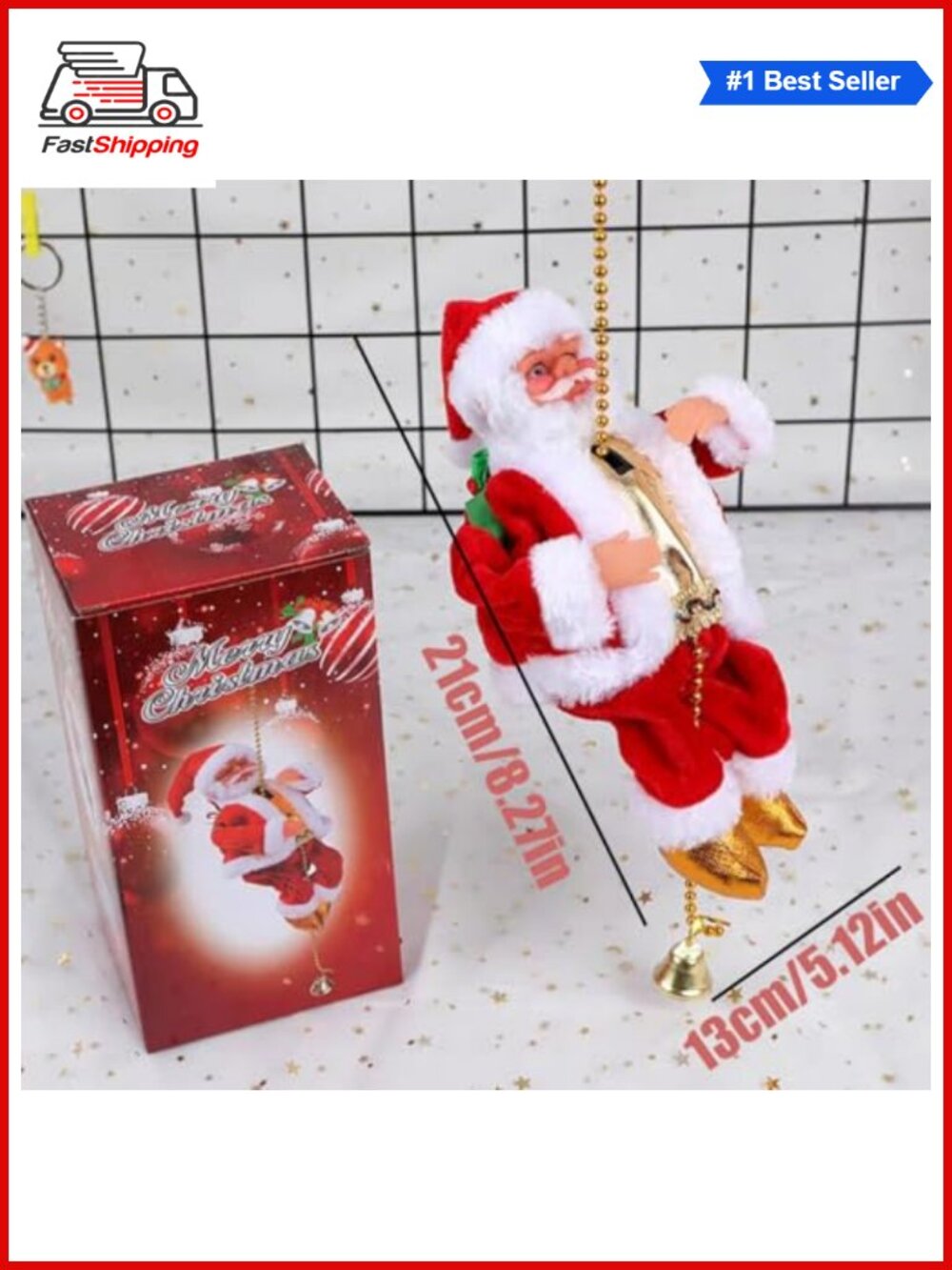 ๐
Animated Climbing Santa with Music Battery Operated Christmas Decor - Picture 3 of 6